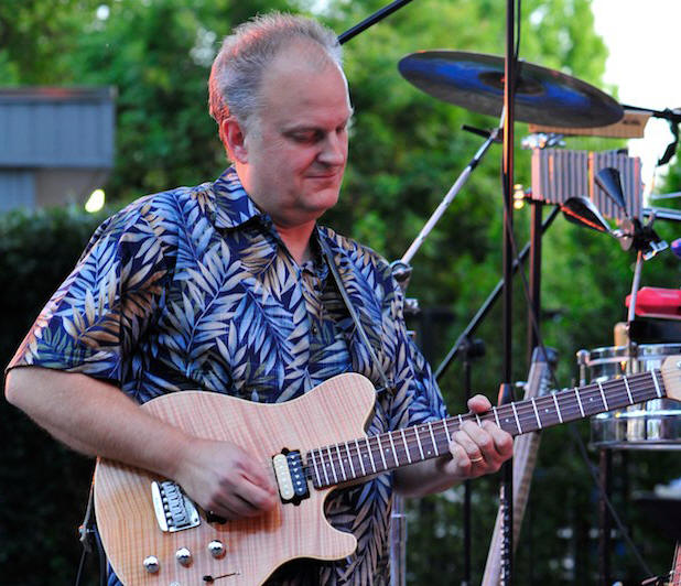 Peter Morgan guitar at smooth jazz concert