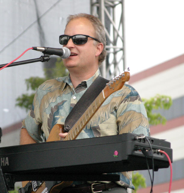 Peter at his keyboard